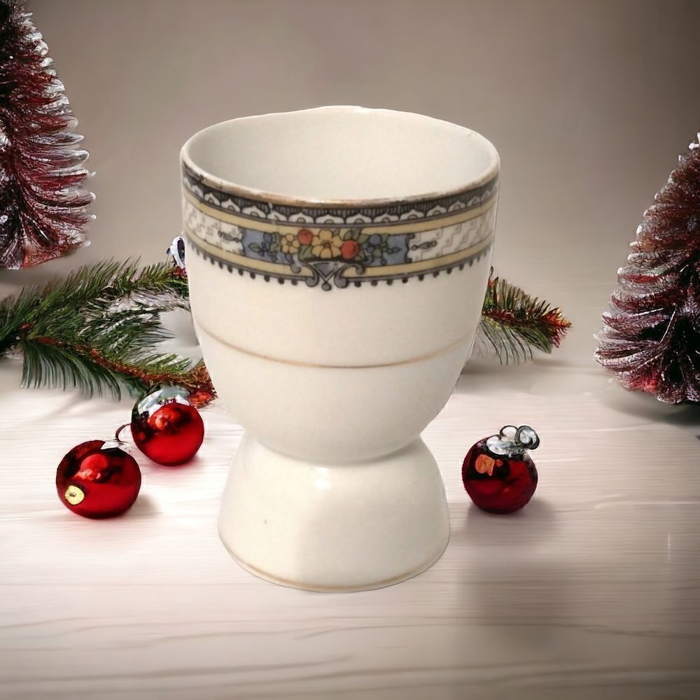 ‎Noritake Lavista Porcelain Egg Cup Handpainted Japan Single Replacement Extra.